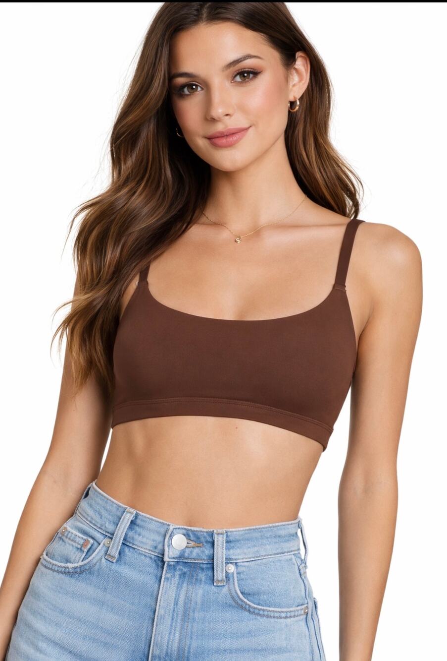 SKIMS Scoop Bralette Brown Size XXS